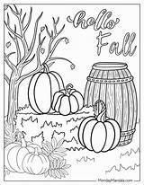 Printable Fall Coloring Pages sketch template