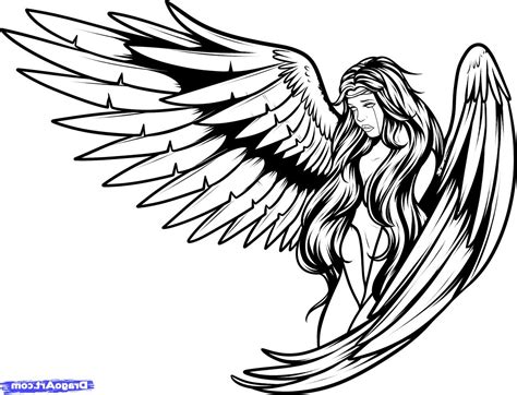 Angel Tattoo Drawing at GetDrawings | Free download