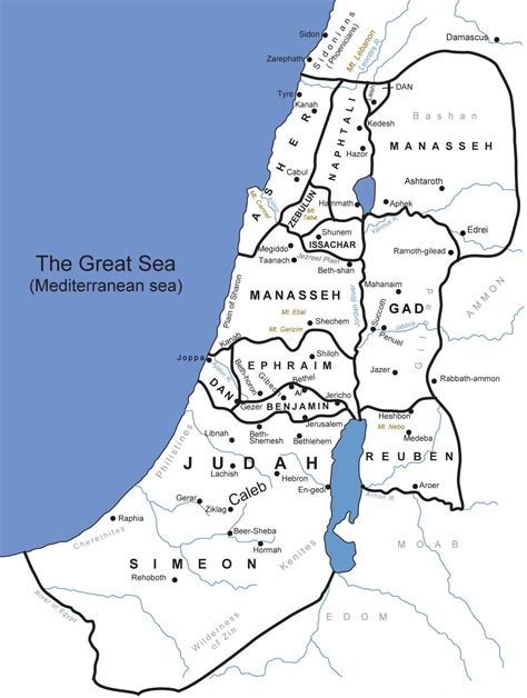 The Judges By Their Tribes | IBible Maps