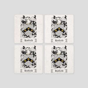 Hatfield Family Crest Coasters - CafePress