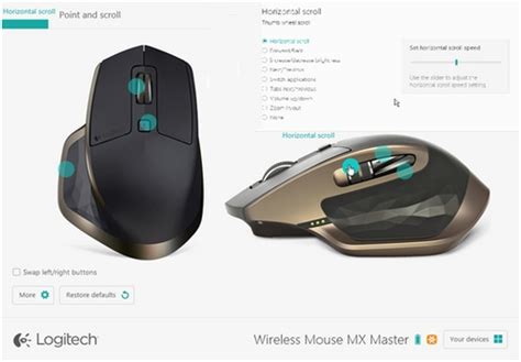 Configure the MX Master mouse with Logitech Options