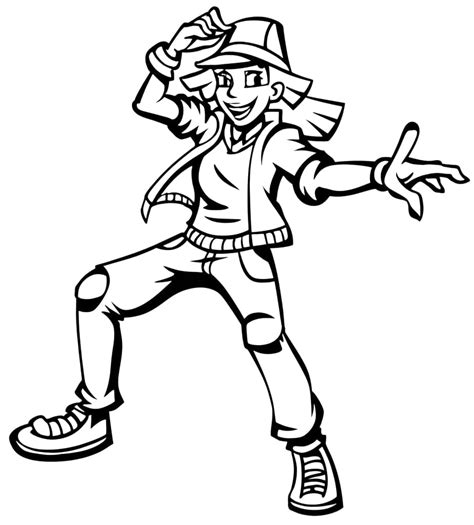 Hip Hop Dance Coloring Page Free Printable Coloring Pages | Porn Sex Picture