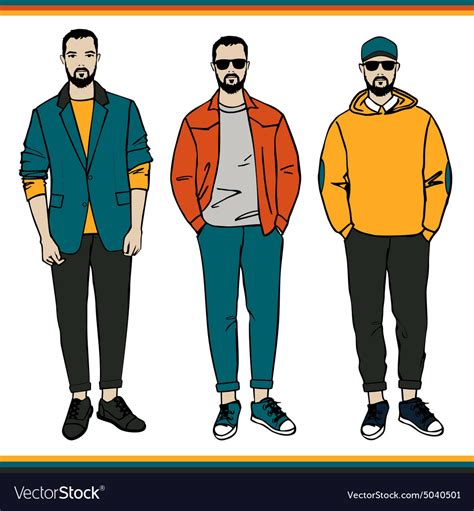 Fashion men Royalty Free Vector Image - VectorStock