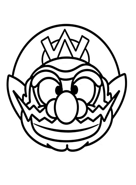 18 Wario Coloring Pages - ColoringPagesOnly.com