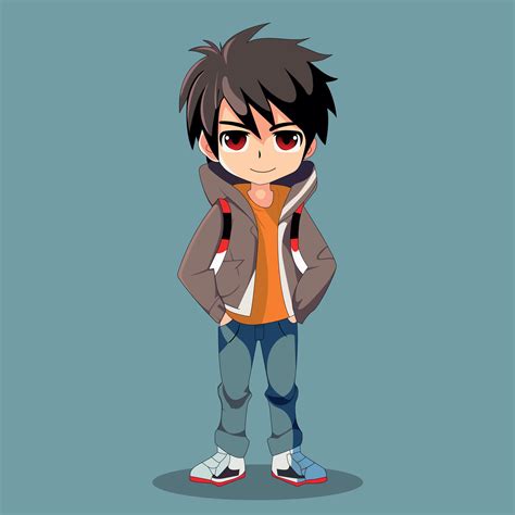 Anime cartoon character vector illustration manually created 28646618 ...