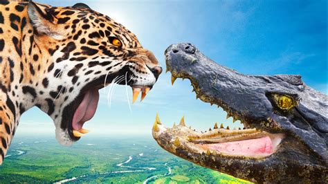 Jaguar vs Caiman - Ultimate Showdown! - YouTube