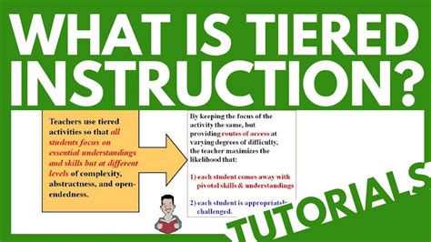 TIERED INSTRUCTION - YouTube