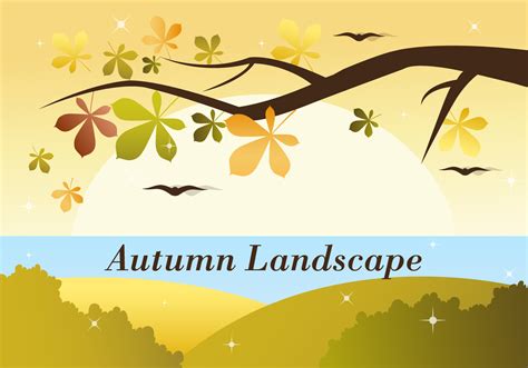 Free Autumn Vector Landscape 121110 Vector Art at Vecteezy