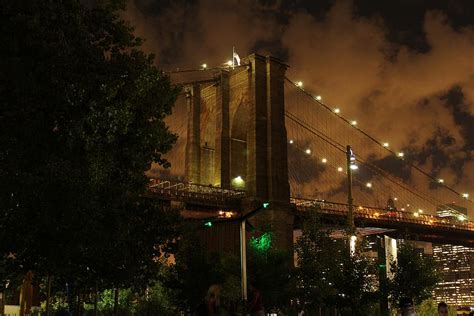 Brooklyn Bridge at Night Photograph by Karen Silvestri - Fine Art America