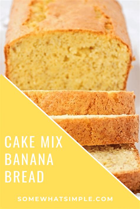 Short Cut Cake Mix Banana Bread Recipe | Somewhat Simple