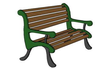 alt=School bench clipart title=School bench clipart | Clip art, Bench ...