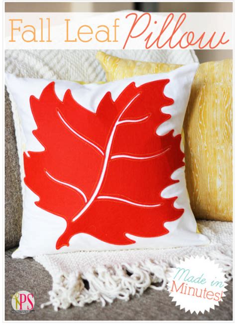 Leaf Embroidery Hoop Art & Easy Fall Leaf Pillow (Fall Decor Ideas) – Felting