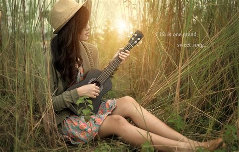 Girl With Guitar Wallpapers - Wallpaper Cave