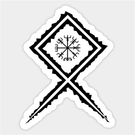 Vikings Norse Mythology Compass Pagan Asatru Magical Rune - Asatru - Sticker | TeePublic