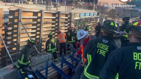 Construction worker rescued after becoming trapped in trench near St ...