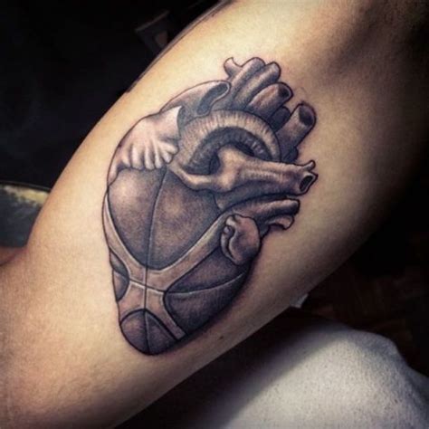 Picture Of Heart as ball tattoo