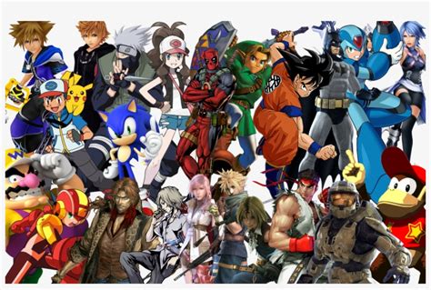 Video Game Characters Wallpaper - Lots Of Game Characters - Free Transparent PNG Download - PNGkey