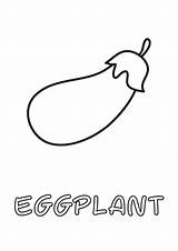 Eggplant Coloring Pages sketch template