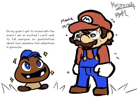 (OC) Goombario joins Mario on his adventure : r/papermario