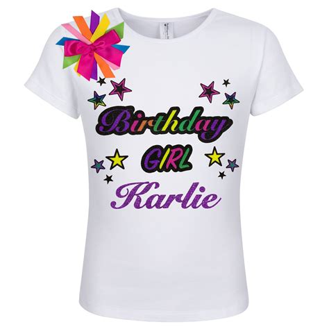 Rainbow Happy Birthday Shirt Glitter Birthday Girl Shirt Girls | Etsy in 2022 | Custom birthday ...