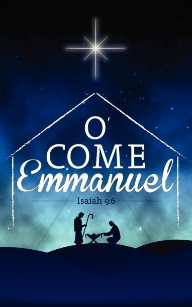 O Come Emmanuel Church Bulletin | Christmas Bulletins