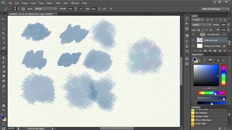 3. Watercolor Painting In Photoshop - Brushes and how to use them. Video 3 - YouTube
