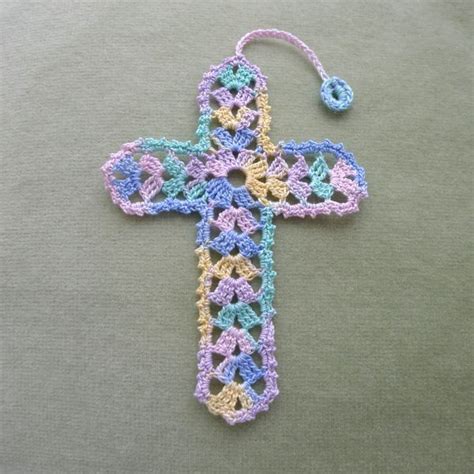 Cross Bookmark – two patterns | Crochet bookmark pattern, Crochet ...