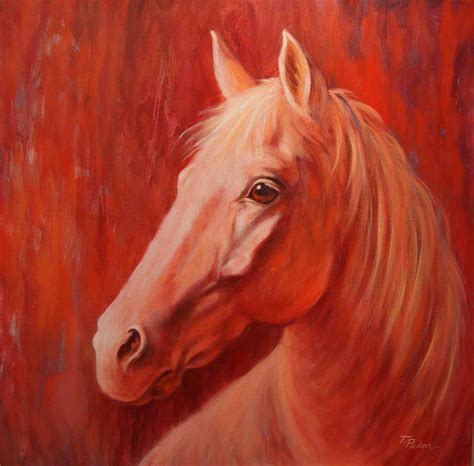 Daily Painters of California: Red Horse Painting, Contemporary Western ...