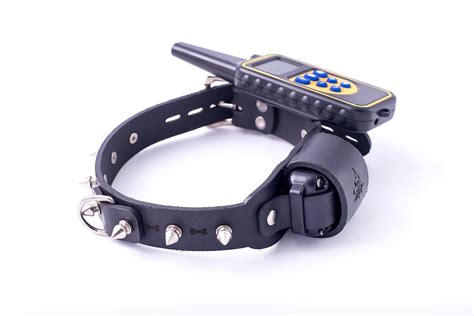 Spiked Electric Collar, Training Collar, Electro Stimulation, E-stim BDSM Leather Collar With ...