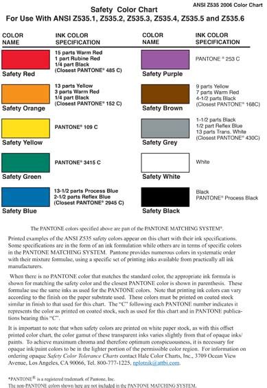 Ansi Z535 Color Chart Pdf - freelancelasopa