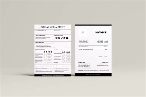 Social Media Audit Template Media Audit Kit Social Analytics Template ...