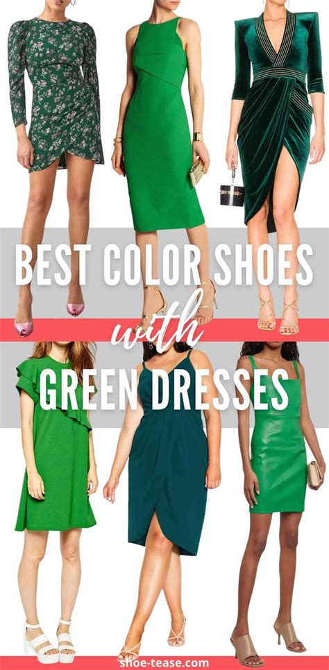 Go Green! 10 Best Color Shoes to Wear with Green Dresses & Emerald Outfits