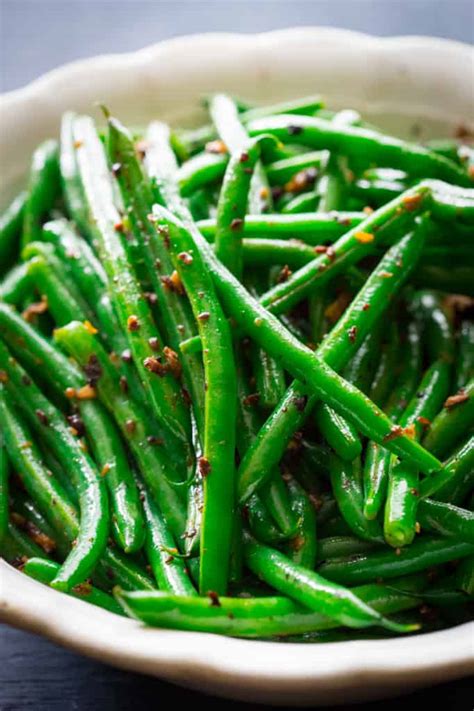 Green Beans with Fermented Black Beans - Healthy Seasonal Recipes