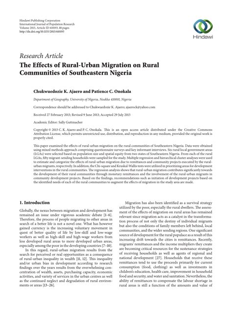 ️ Effects of migration from rural to urban areas in india. What Are the ...