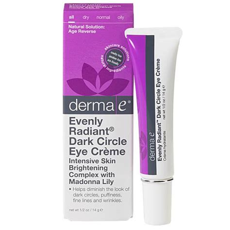 Derma E Evenly Radiant Dark Circle Eye Cream 0.5 oz