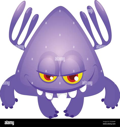 Happy cartoon monster. Vector illustration Stock Vector Image & Art - Alamy