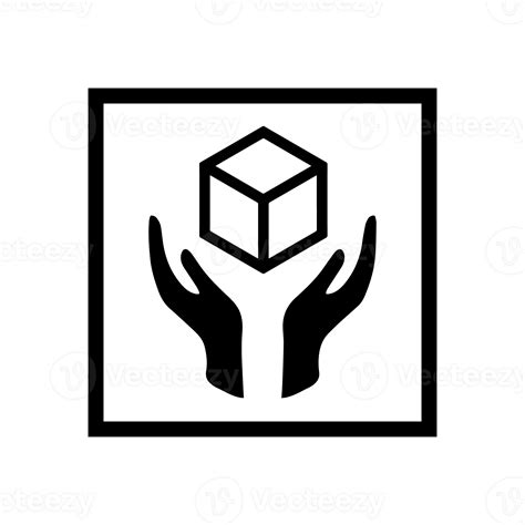 handle with care symbol for icon design 11646403 PNG