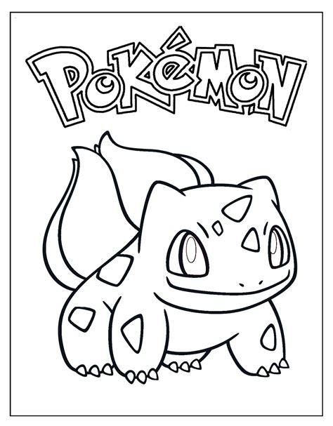 Bulbasaur Coloring Page at GetColorings.com | Free printable colorings pages to print and color