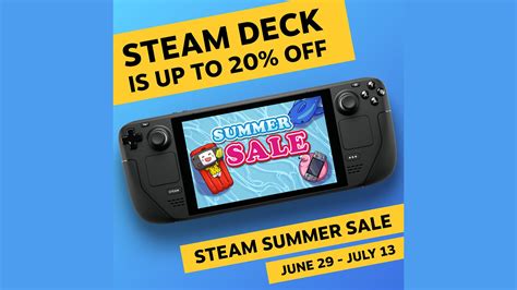 The Steam Deck Is Up To 20% Off During Steam Summer Sale