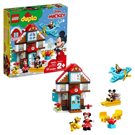 LEGO DUPLO Disney Mickey's Vacation House 10889 Toddler Building Set ...