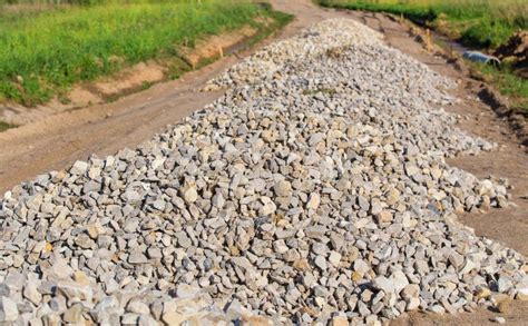 Construction of Gravel Road Stock Image - Image of nature, construction ...