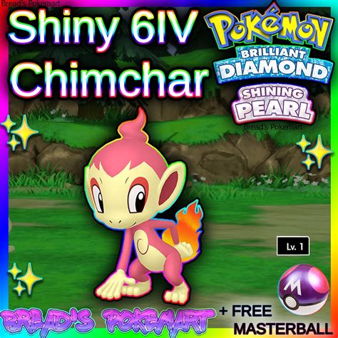 Shiny Chimchar 6IV // Pokemon Brilliant Diamond & Shining | Etsy