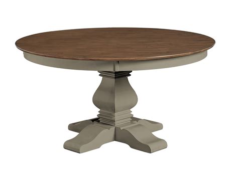 Vista Collection 60'' Solid Round Table Top with Banks Pedestal Base in ...