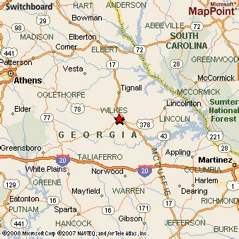 Where is Washington, Georgia? see area map & more