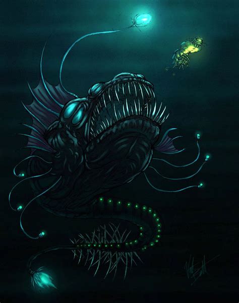 angler dragon fish concept by vic55b on deviantART | Dragon fish ...