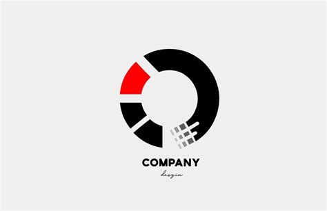 black red O alphabet letter logo icon design for business and company 3683042 Vector Art at Vecteezy