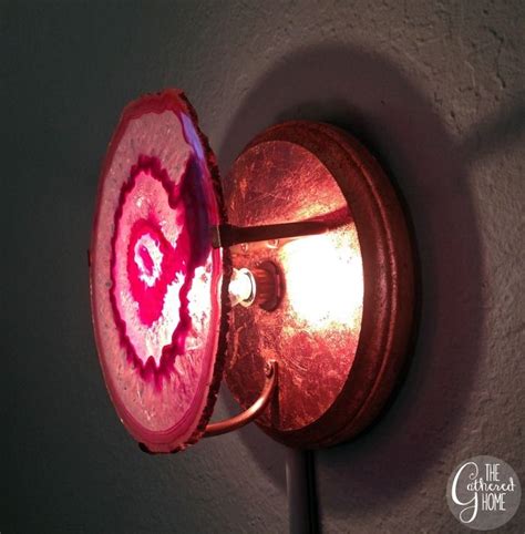 DIY Agate Slice and Copper Sconces - The Gathered Home | Copper wall sconce, Vintage wall ...