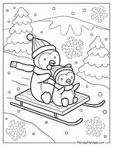 60 Winter Coloring Pages Free PDF Printables sketch template