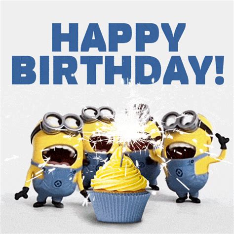 Happy Birthday Minions Gif