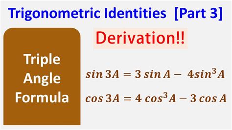 Triple Angle formulas [Trigonometric Identities, Part 3] - YouTube